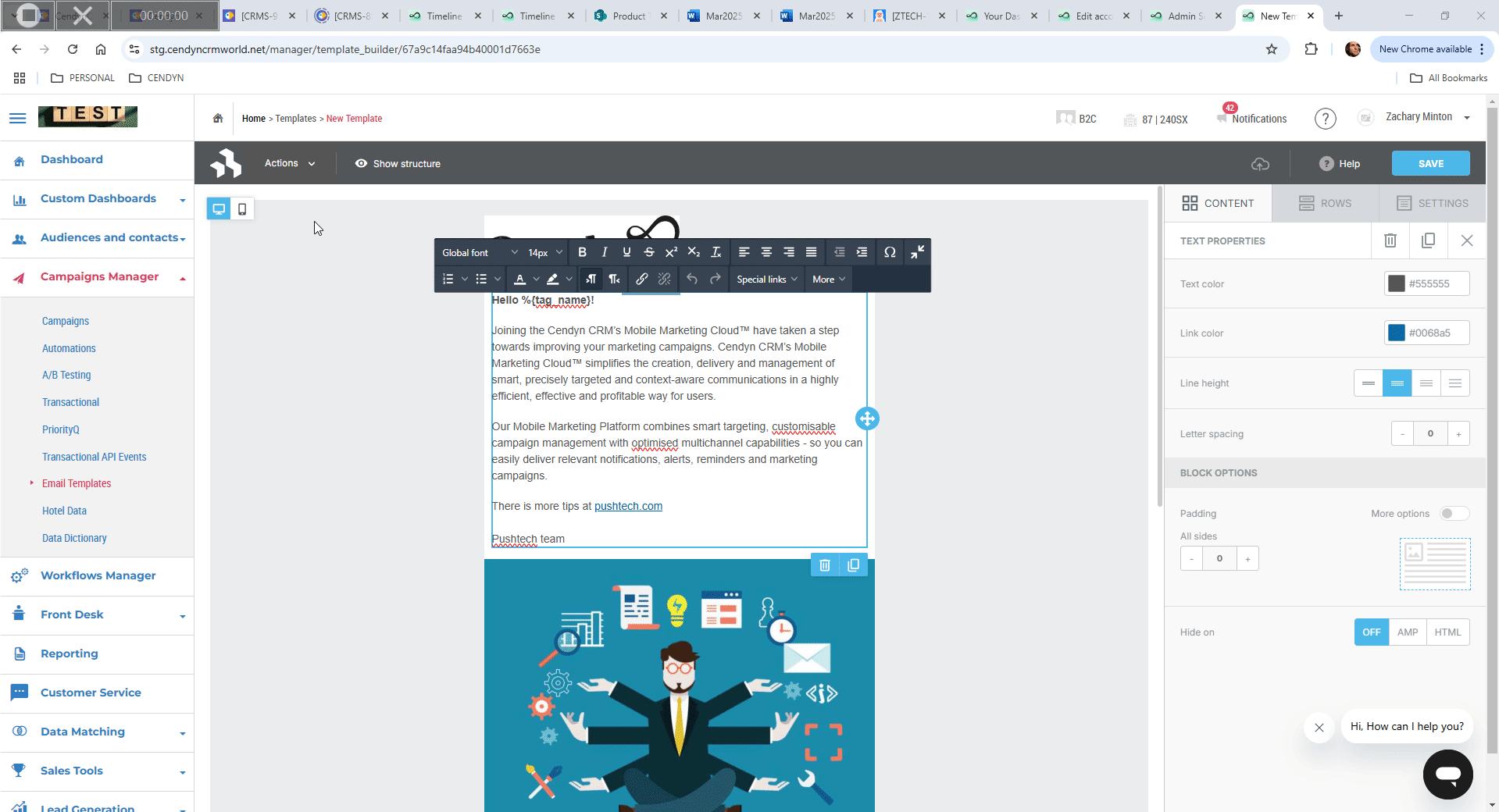 gif showing how to add a list value dynamic content rule