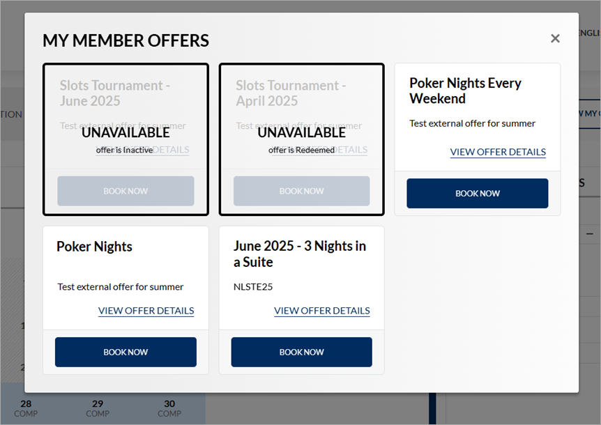 My Member Offers displayed under the My Offers tab